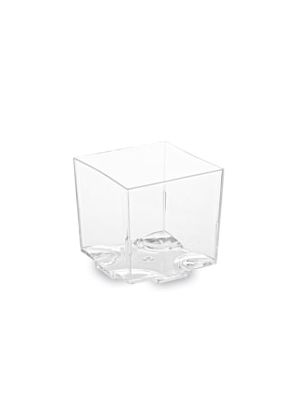 Fingerfood pohárik (PS) hranatý číry 44 x 44 x 43 mm 65ml [20 ks]