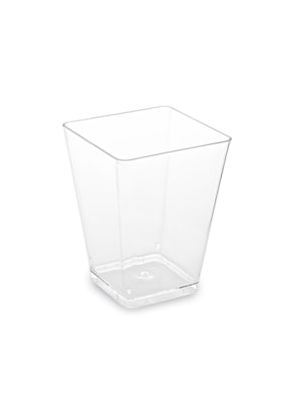 Fingerfood pohárik (PS) hranatý číry 58 x 58 x 76 mm 160ml [20 ks]