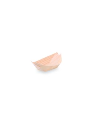 Fingerfood miska drevená lodička 9 x 6 cm [100 ks]