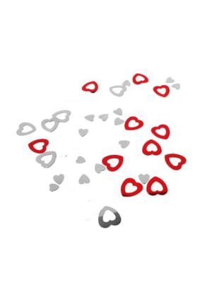 Konfeta lesklá (PET) Srdce Ø12mm 15g [1 bal.]