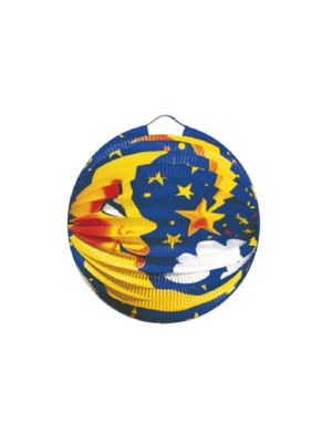 Lampión (PAP) guľa Mesiac Ø24cm [1 ks]