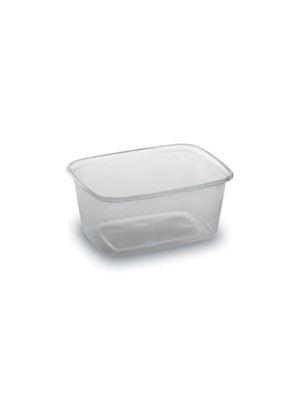 Miska (PP) hranatá priehľadná 108 x 81 mm 250ml [100 ks]