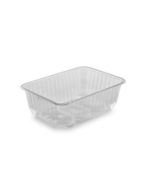 Vanička (PP) hranatá priehľadná 186 x 133 mm 1000ml [50 ks]