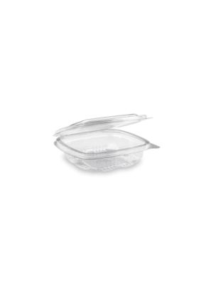 Miska (rPET) s viečkom hranatá priehľadná 125ml [50 ks]