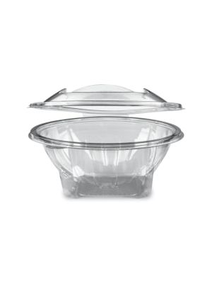Miska (rPET) s viečkom okrúhla priehľadná 1000ml [50 ks]