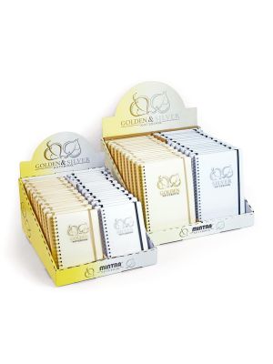 Poznámkový blok A5, 90listů, GOLDEN&SILVER, 40 ks