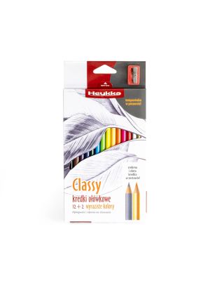 Heykka pastelky Classy, 12+2 barvy