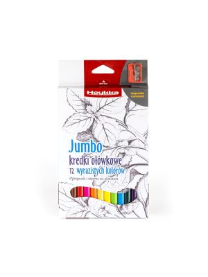 Heykka pastelky Jumbo, 12 barev