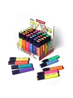 Heykka zvýrazňovač Linea mix barev, display 36ks