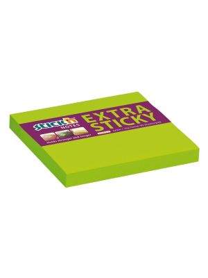 Samolepiaci bloček 76x76mm neónovo zelený