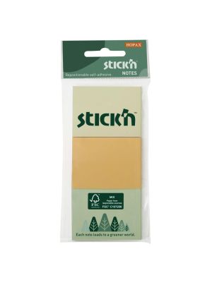 Samolepiaci bloček 38x51mm mix pastelových farieb 3x100 lístkov