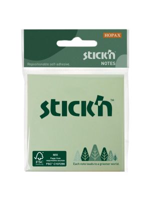 Samolepiaci bloček 76x76mm mix pastelových farieb 3x50 lístkov
