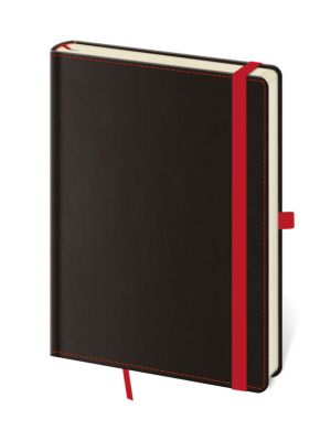 Zápisník Black Red L bodkovaný