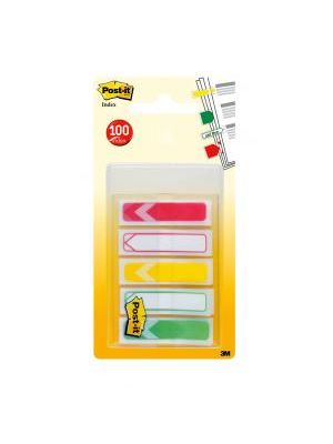 Záložky Post-it Index šípka 12x43mm, 5x20l