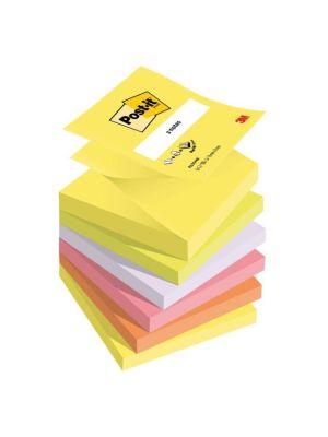 Z-bloček Post-it 76x76 neónové farby, 6 bločkov po 100 lístkov