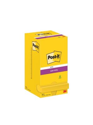 Bloček Post-it Super Sticky 76x76 narcisovo žltý 12x90l