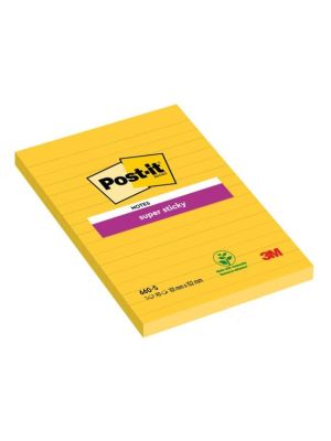 Bloček Post-it Super Sticky 102x152 žltý linajky