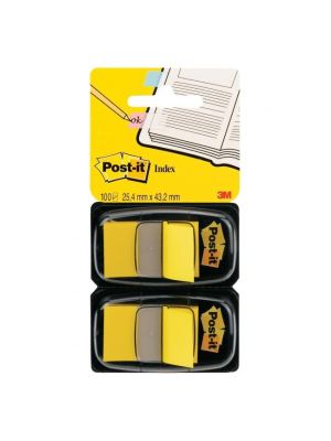 Záložky Post-it Index široké 25,4x43,2 žltá 2ks