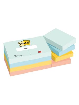 Bločky Post-it BEACHSIDE, veľkosť 38x51 mm, 12 bločkov po 100 lístkov