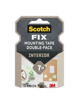 Scotch® Obojstranná montážna páska do interiéru, 19 mm x 1,5 m