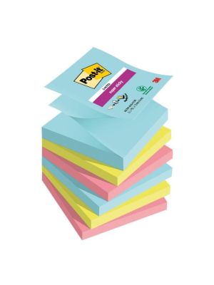 Z-bločky Post-it Super Sticky COSMIC, veľkosť 76x76 mm, 6 bločkov po 90 lístkov