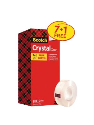 Lepiaca páska kryštálovo číra  Scotch zvýhodnené  balenie, 8 roliek, 19 mm x 33 m
