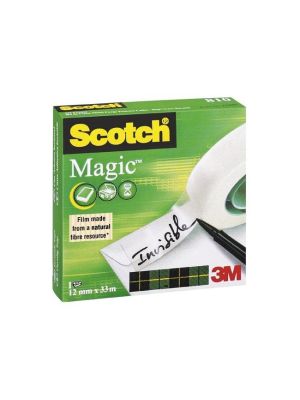 Lepiaca páska Scotch Magic neviditeľná popisovateľná 12mm x 33m v krabičke