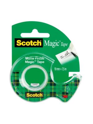 Lepiaca páska Scotch Magic neviditeľná popisovateľná 19mm x 7,5m s dispenzorom
