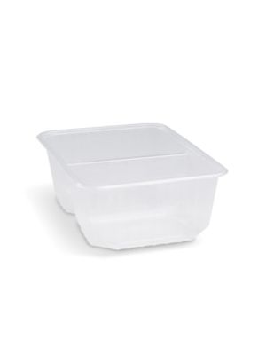 Vanička (PP) hranatá 2dielna priehľadná 186 x 133 mm 1000ml [50 ks]