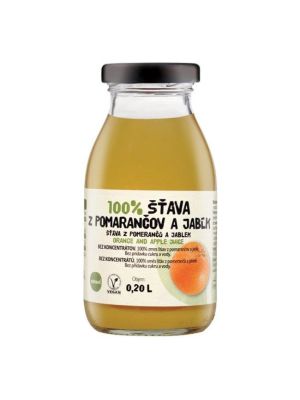 ZDRAVO šťava 100% pomarančovo-jablková 10 x 0,2 ℓ NEVRATNÉ SKLO