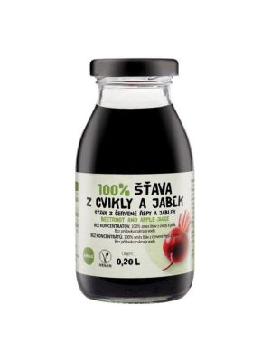 ZDRAVO šťava 100% cviklovo-jablková 10 x 0,2 ℓ NEVRATNÉ SKLO