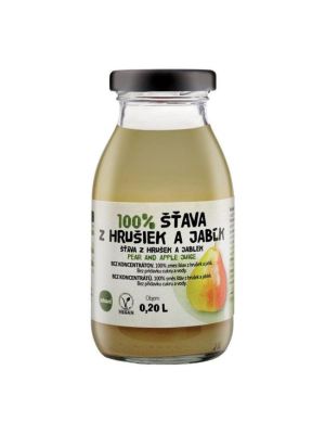 ZDRAVO šťava 100% hruškovo-jablková 10 x 0,2 ℓ NEVRATNÉ SKLO
