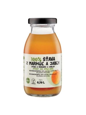 ZDRAVO šťava 100% marhuľovo-jablková 10 x 0,2 ℓ NEVRATNÉ SKLO