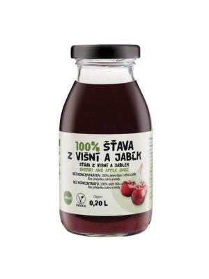 ZDRAVO šťava 100% višnovo-jablková 10 x 0,2 ℓ NEVRATNÉ SKLO