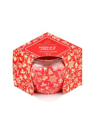 Emocio Sklo Dekor 70x62 mm Holly Jolly - Enchanted Sparkle, vonná sviečka