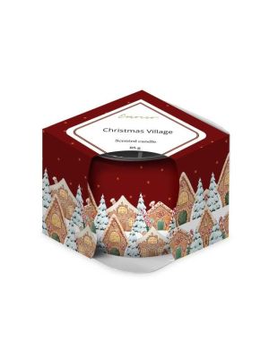 Emocio Sklo Dekor 70x62 mm Christmas Village (Enchanted Sparkle), vonná sviečka