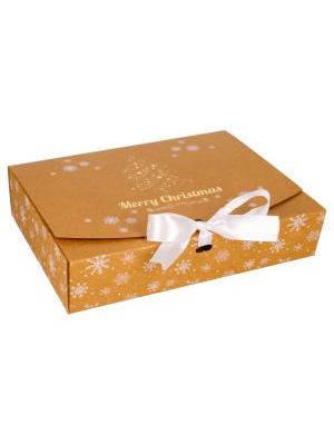 Vianočná súprava darčekových krabíc s mašľou 22x17x5cm 2 ks