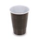 Kávový pohár (PP) hnedo/biely Ø70mm 180ml [100 ks]