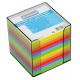 Bloček kocka nelepená 90x90x90mm neónových farieb dymová škatuľka