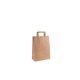 Papierová taška, ploché ušká, 240x110x330mm, hnedá