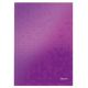 Záznamová kniha Leitz WOW A4 80 listov linajková purpurová