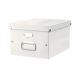 Stredná škatuľa Click & Store perleťovo biela