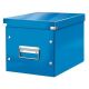 Štvorcová škatuľa A5 (M) Click & Store metalická modrá