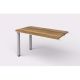 Prídavný stôl Lenza Wels, 130x76,2x70cm, kovové nohy -  merano