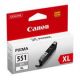 Atramentová náplň Canon CLI-551 GY pre MG 5450/6350/iP7250 grey XL (500 str.)