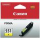 Atramentová náplň Canon CLI-551 Y pre MG 5450/6350, iP7250 yellow (330 str.)