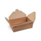 Food box (PAP/PE) nepremastiteľný kraft `M` 151 x 120 x 50 mm 1000ml [50 ks]