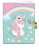 Pamätník 13x18cm so zámkom - Rainbow Unicorn